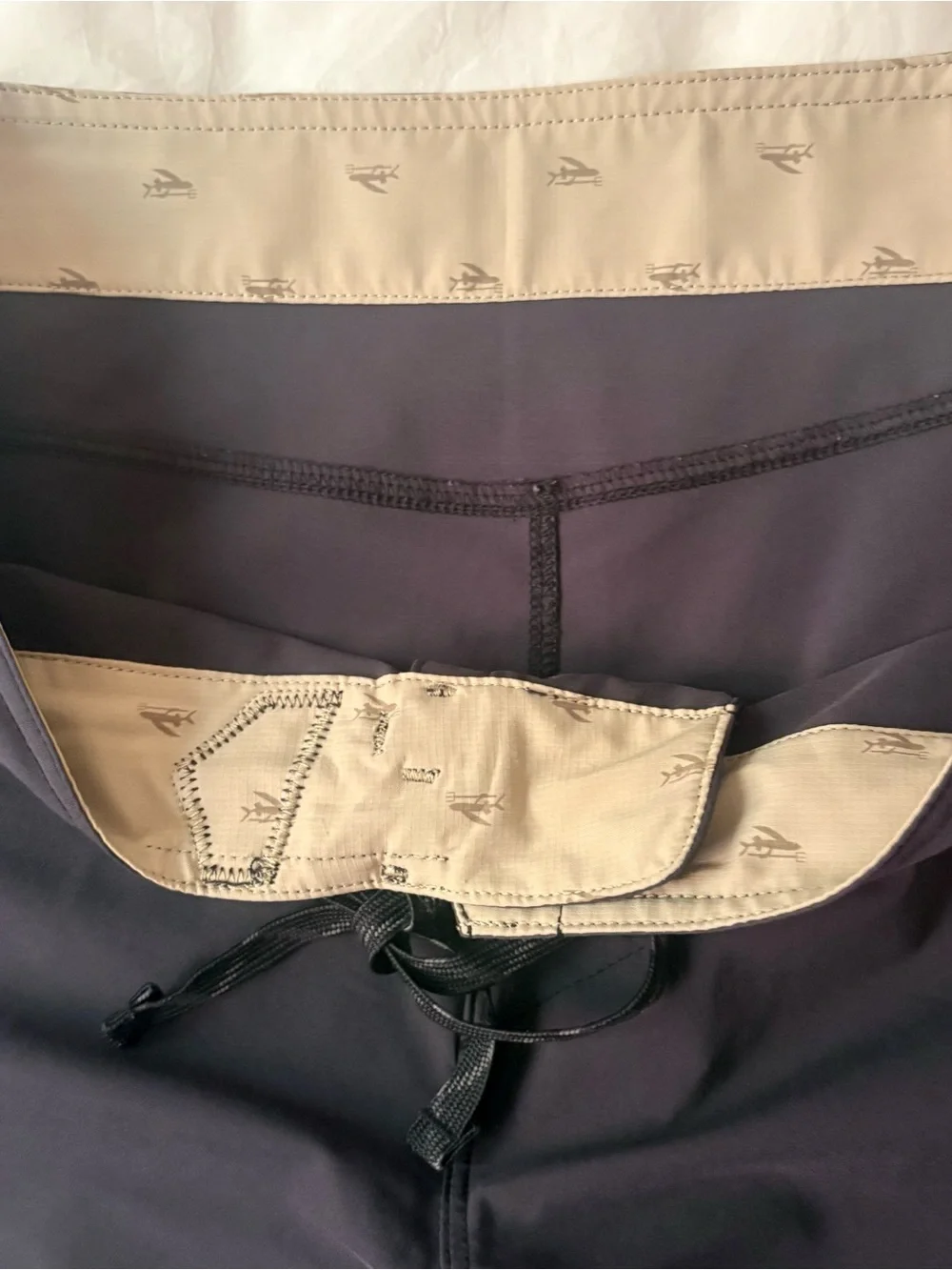 Patagonia Men's Black swim trunks Boardshorts